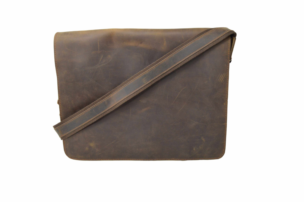 Paco’s Leather Classic Messenger Shoulder Bag